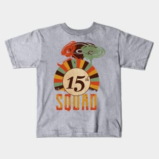 15th anniversary music squad, birthday gift vintage Kids T-Shirt